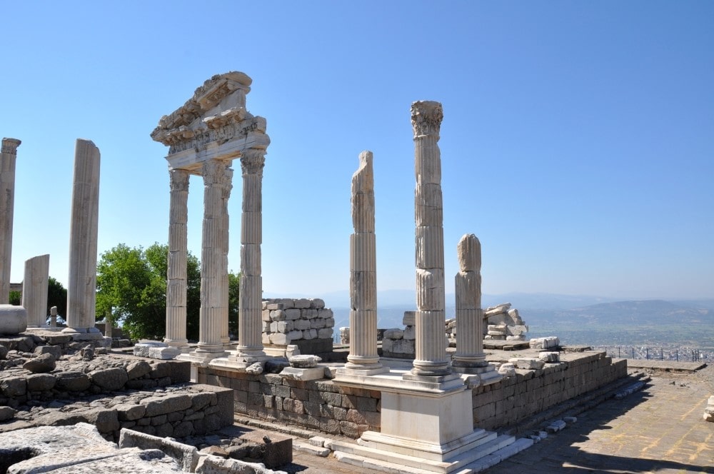 The Temple of Trajan in Pergamon