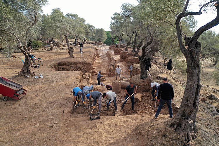 Archaeologists have begun work to uncover the historic "sacred road" leading to the Temple of Pluto