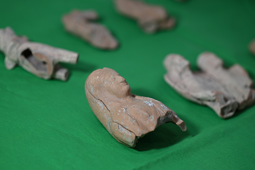 The figurines found in the ancient city of Phaselis