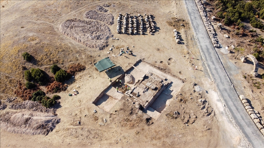 The 'monumental tomb' from the 2,000-year-old Roman period in Blaundos has been unearthed