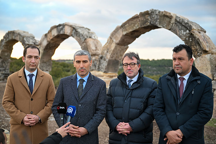 The restoration of the Roman aqueducts in the ancient city of Blaundos is ongoing