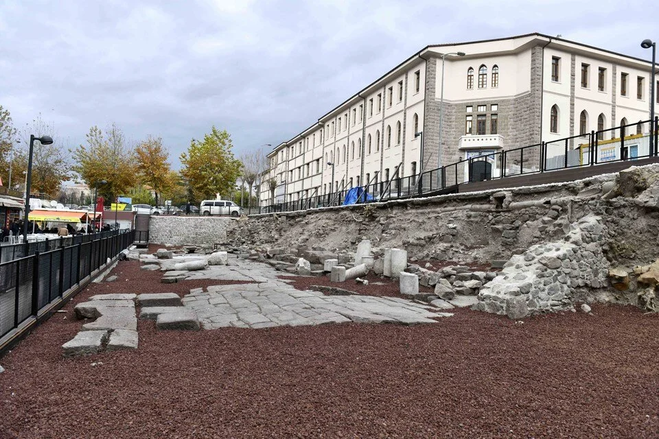 The restoration of the Ancient Roman Road in the capital of Türkiye is nearing completion