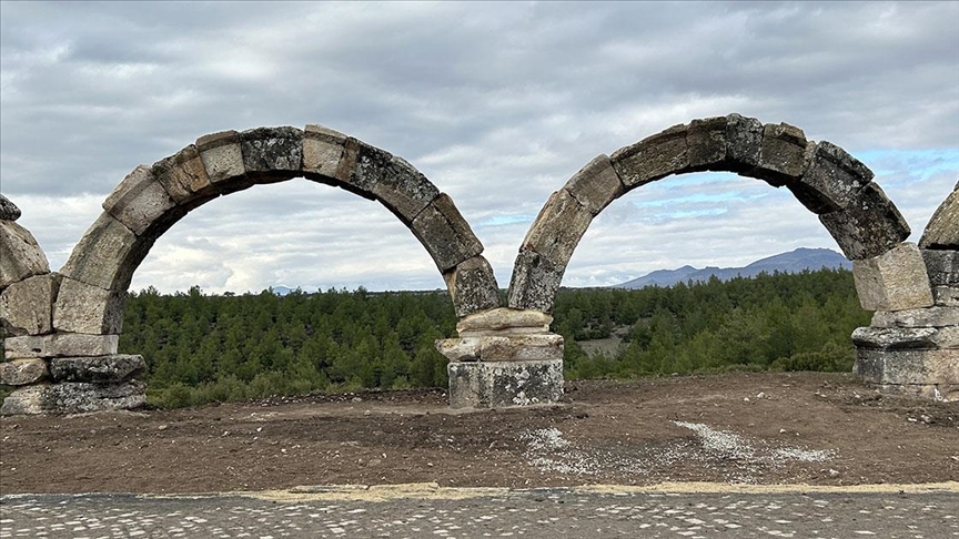 The restoration of the Roman aqueducts in the ancient city of Blaundos is ongoing