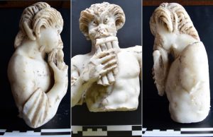 A 1700-year-old statue of Pan unearthed during the excavations at Polyeuktos in İstanbul
