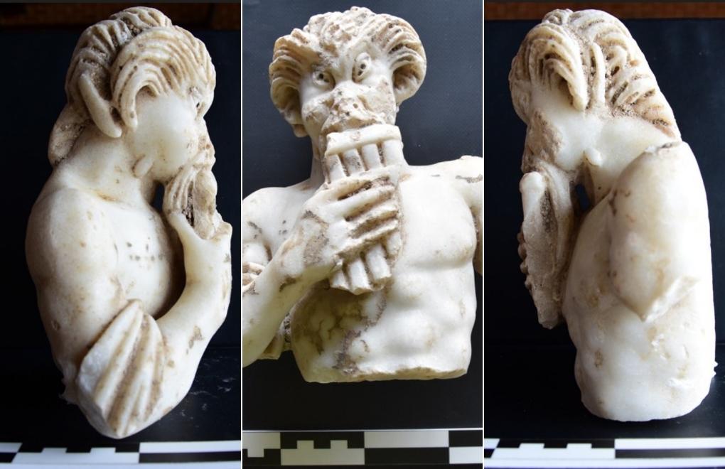 A 1700-year-old statue of Pan unearthed during the excavations at Polyeuktos in İstanbul