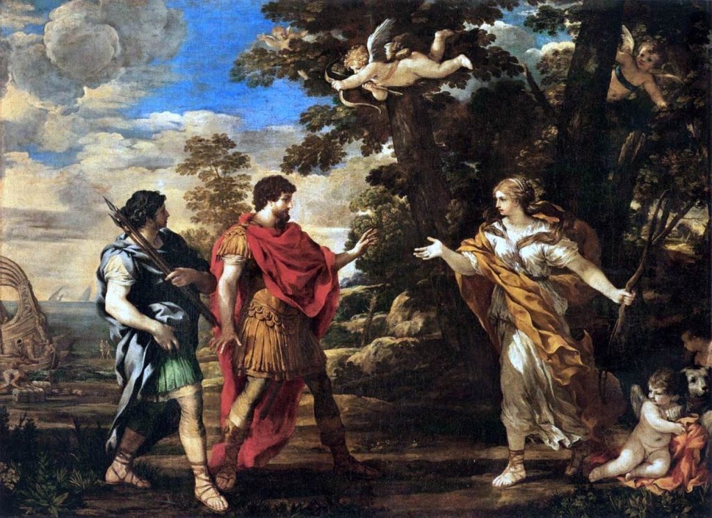 The goddess Venus appearing to Aeneas