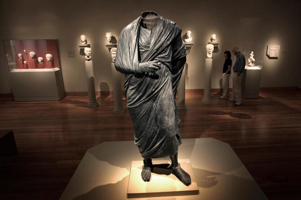 A Roman-era statue thought to represent Marcus Aurelius