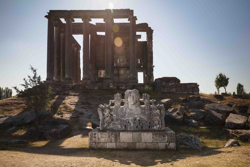 The Temple of Zeus in the ancient city of Aizanoi.