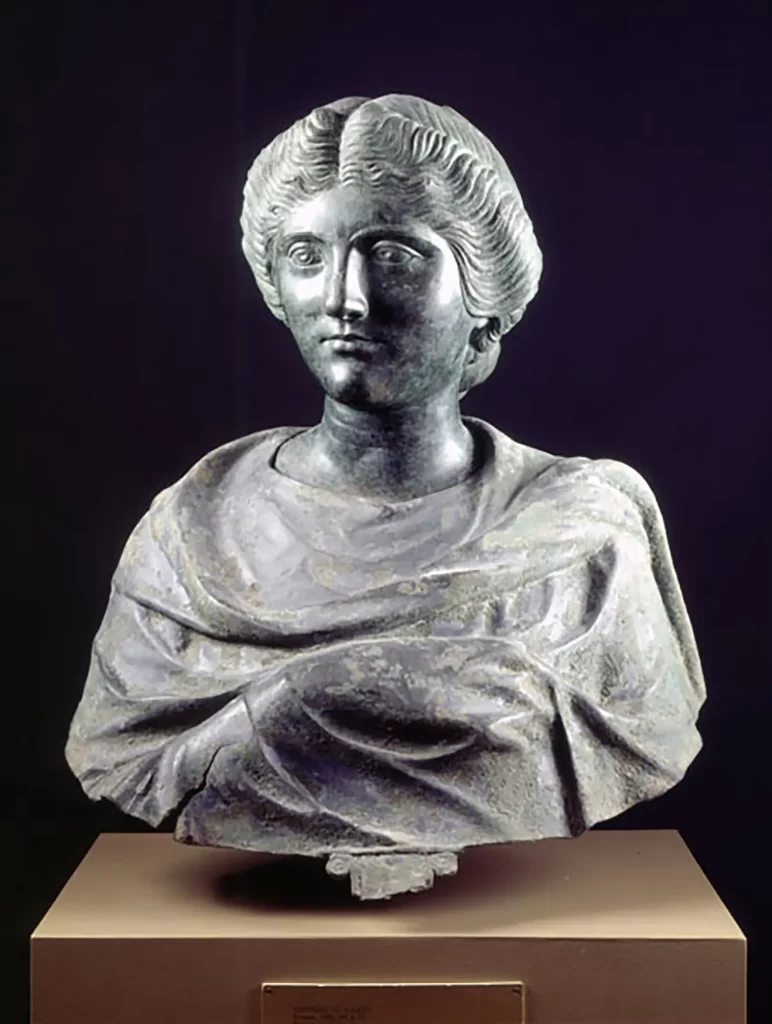 Bust believed to represent the daughter of Roman Emperor Marcus Aurelius