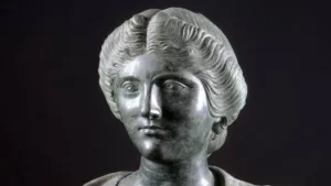 Roman period bronze bust