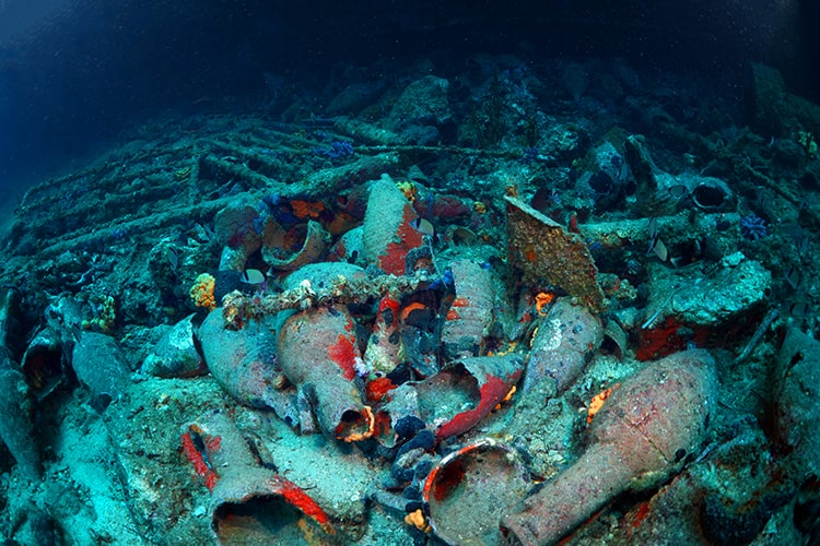 The archaeological underwater excavations in Bodrum, which also include a 1400-year-old Byzantine shipwreck, have been documented