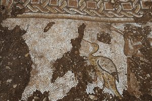 The rescue excavation initiated by officials responding to the report of illegal digging uncovered Roman-era floor mosaics