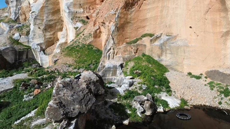 2,000-year-old Hercules rock relief being vandalized