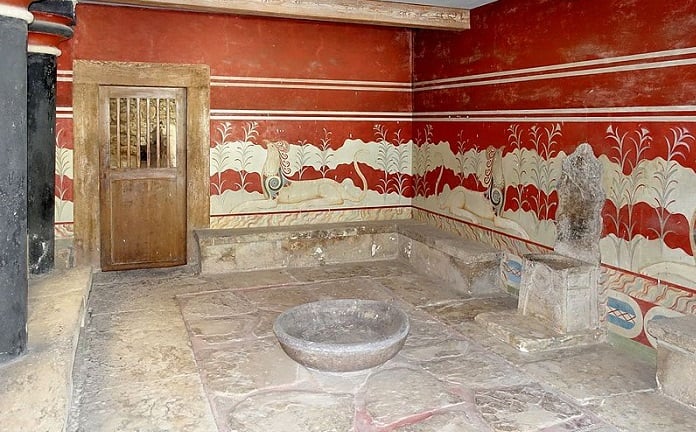 Throne room of the Knossos Palace