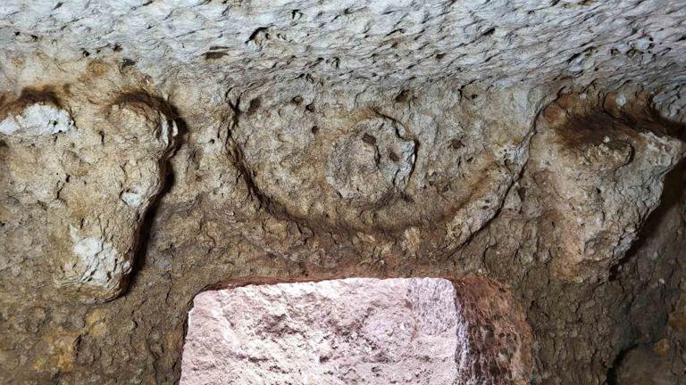 2000-year-old tomb with bull's head discovered in Tharsa Ancient City
