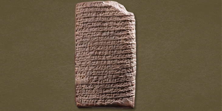 4,000-year-old cuneiform tablet engraved with the world's first love poem