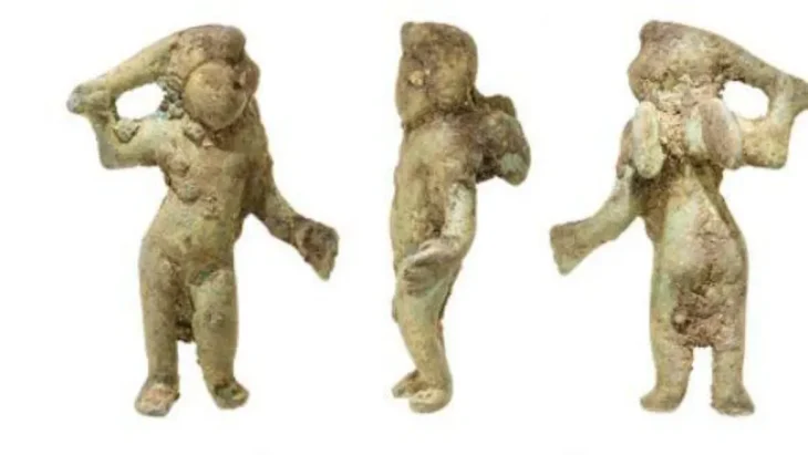 Roman goddess of love statuette found during road construction work