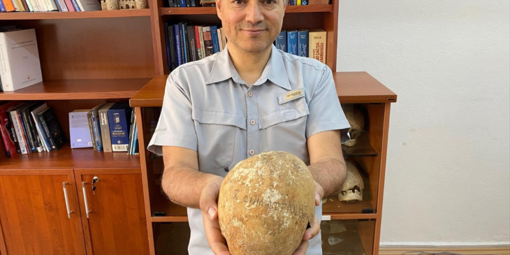 Skull with Greek inscription 'Pilgrim Dimitrakis' found in Sinop