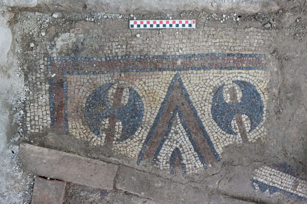 First in-situ floor mosaic unearthed in a monastery in Ordu province.