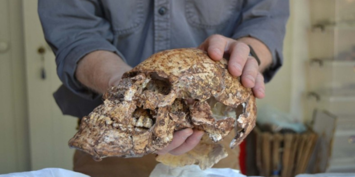 Two skeletons of Lydian soldiers found under the monumental city wall in the ancient city of Sardis