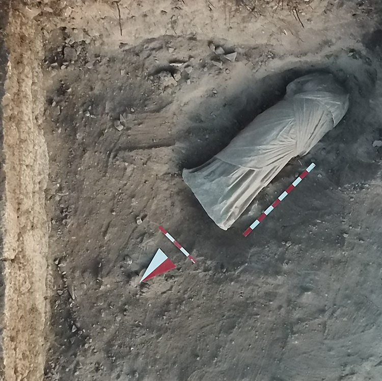 Roman statue of a woman found in the ancient city of Blaundos in western Türkiye