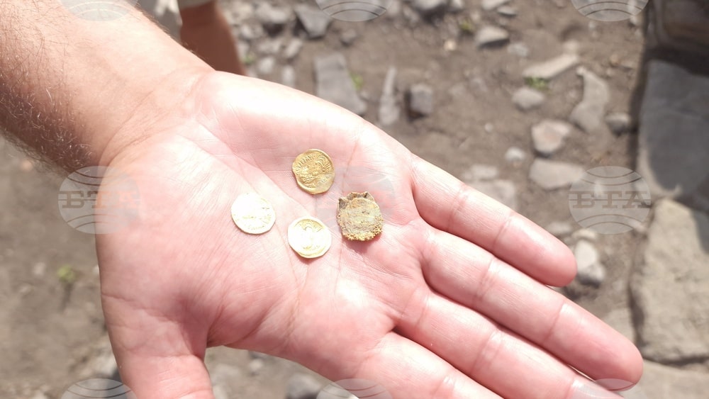 Gold coins from the time of Justinian the Great found in northern Bulgaria