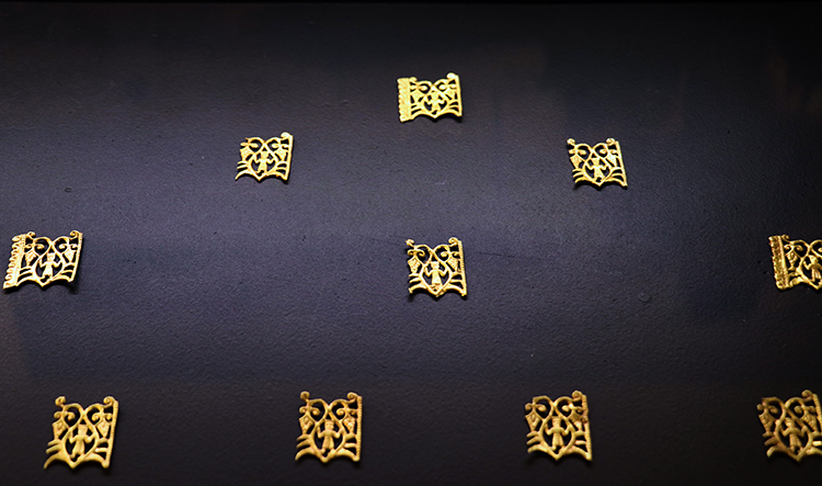 Nearly 3,000-year-old Scythian gold artifacts on display in Kazakhstan.