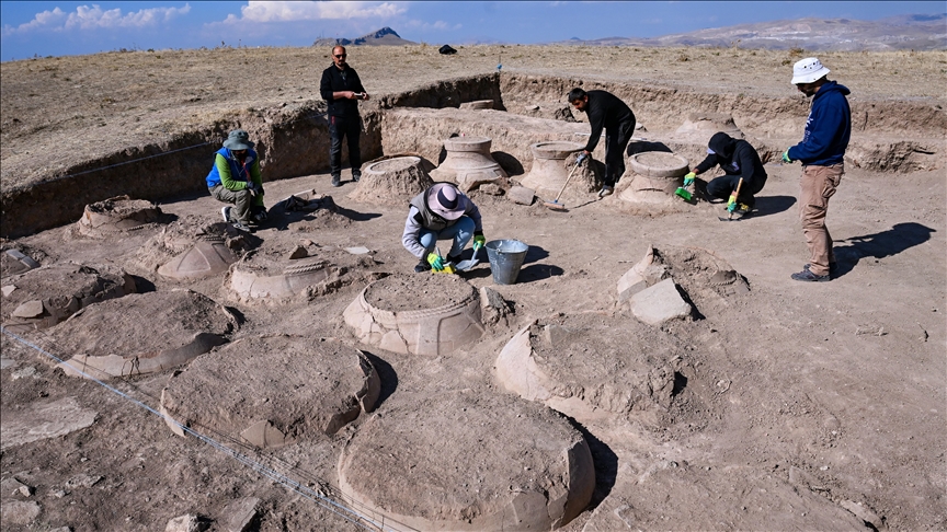 Dozens of cuneiform inscribed pithoi belonging to the Urartians were found at the foothills of Mount Erek