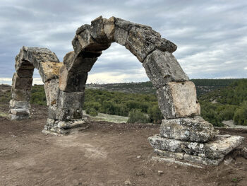 The restoration of the Roman aqueducts in the ancient city of Blaundos is ongoing