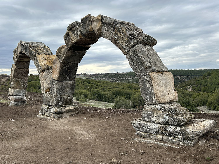 The restoration of the Roman aqueducts in the ancient city of Blaundos is ongoing